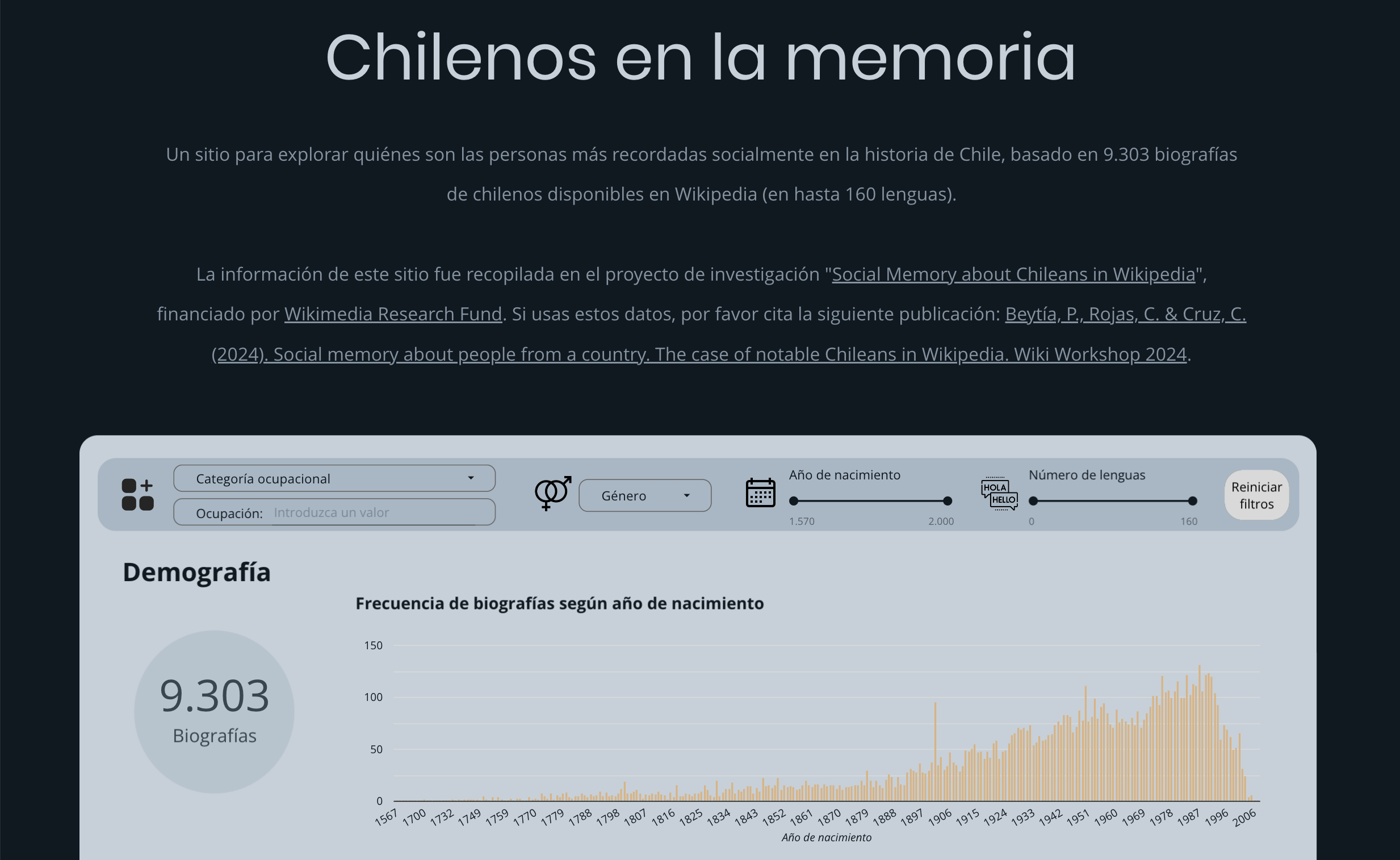 Chilenos en la memoria